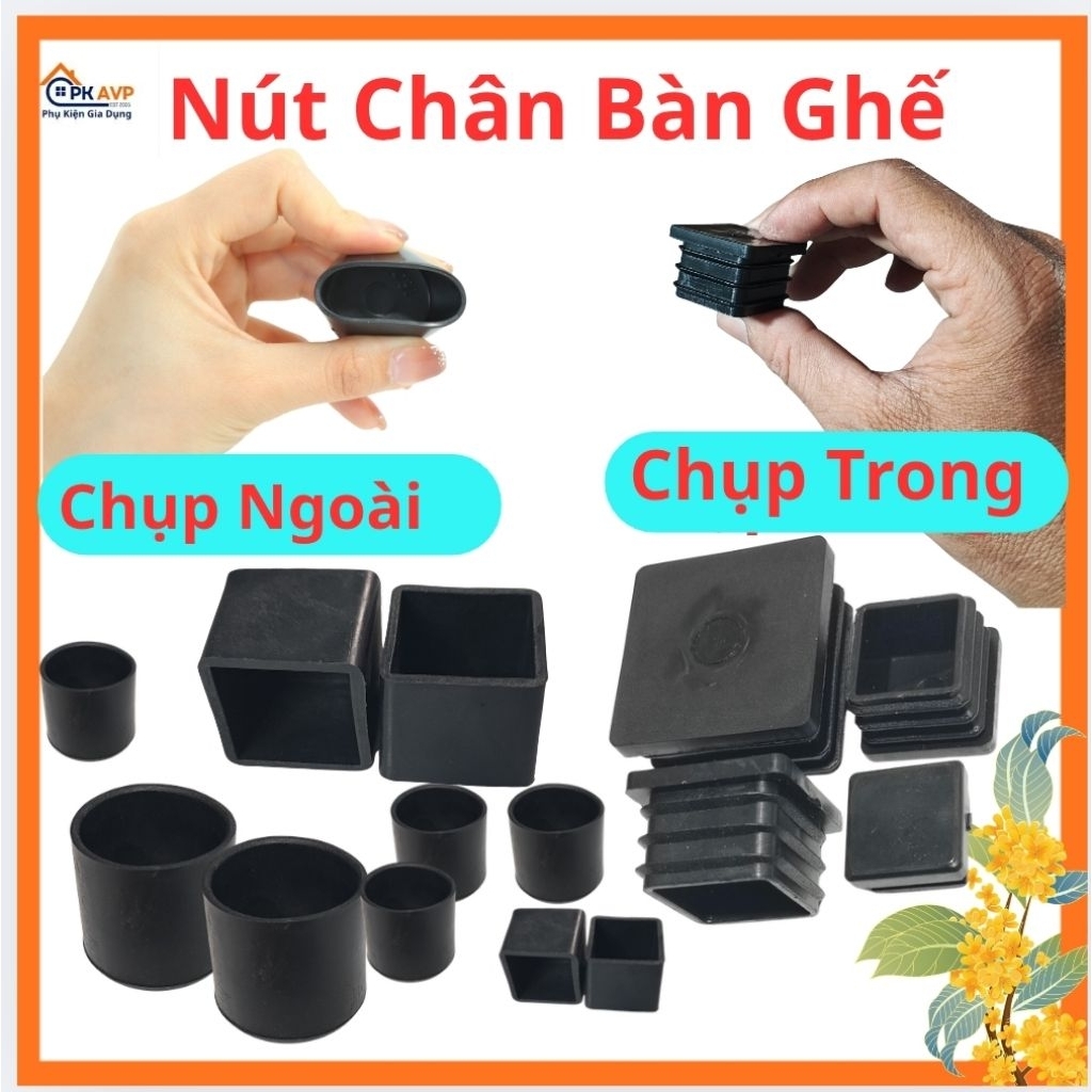 Combo of 10 Rubber Plastic Buttons for Table Chair Legs, Plastic ...