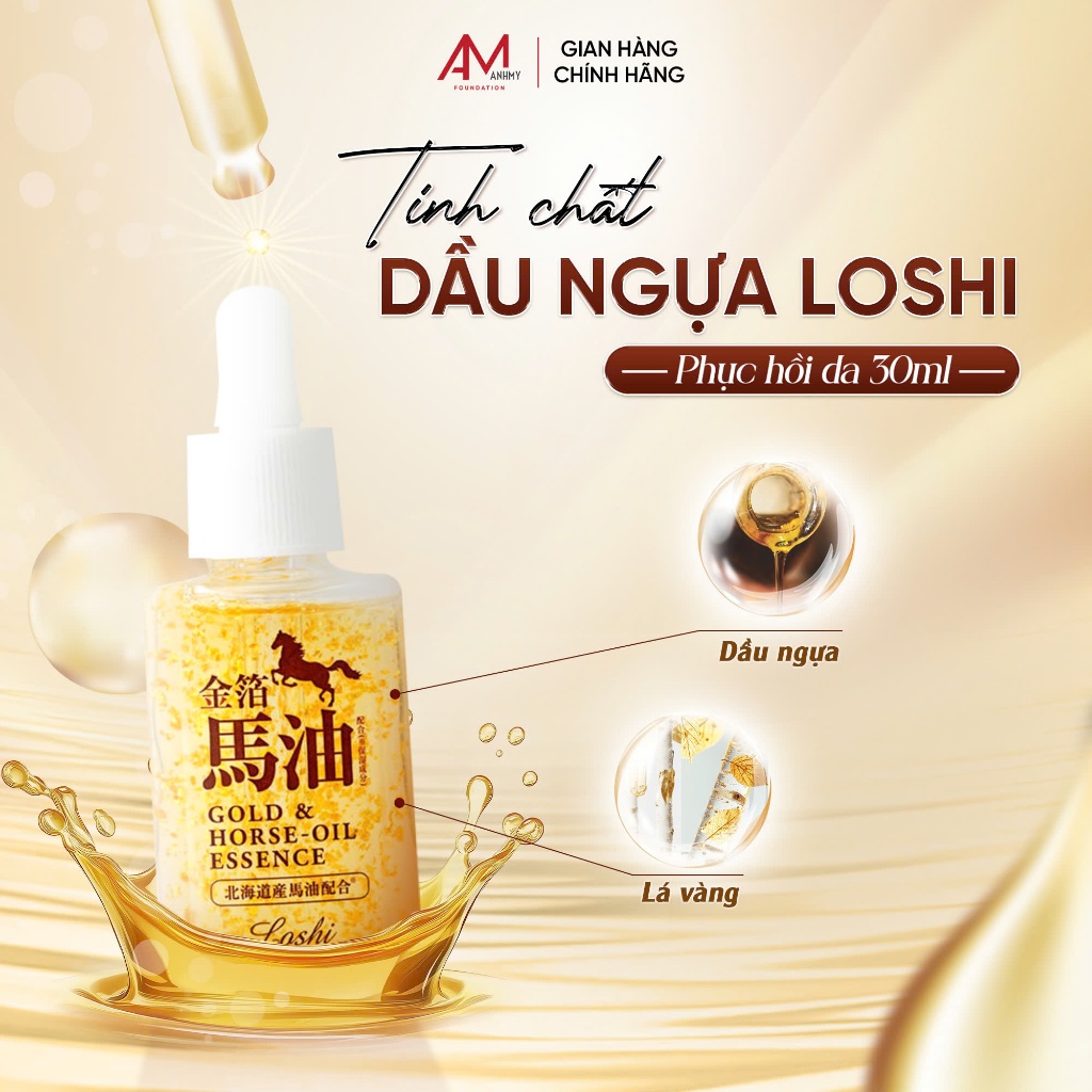 Loshi Horse Oil Essence Skin Restoration 30ml Strong Moisturizing, Fast ...