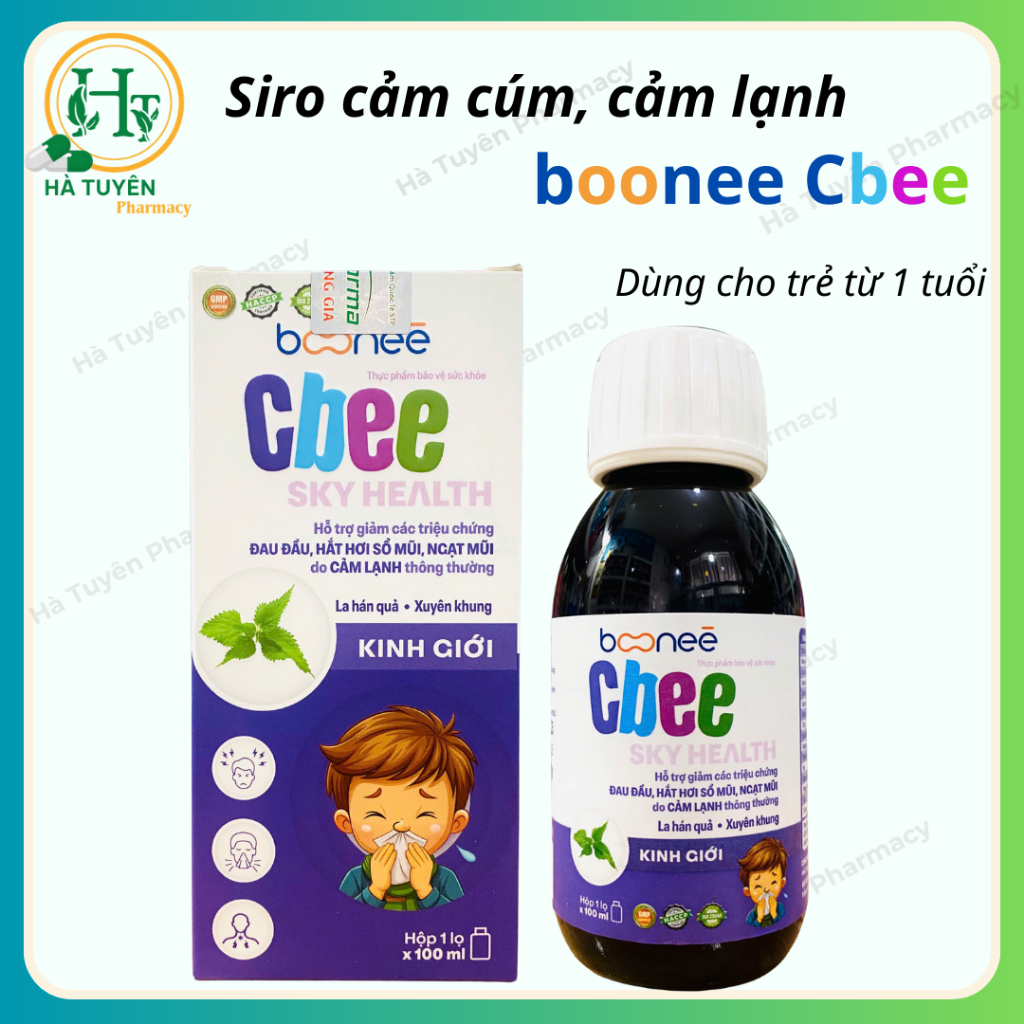 Cbee Sky Health flu syrup - 100ml bottle - Supports relief of headaches ...