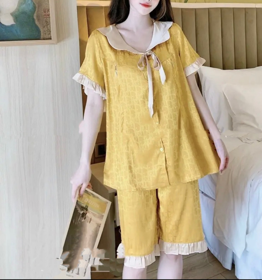 Beautiful Brocade Silk And Postpartum Clothes. The Maternity top
