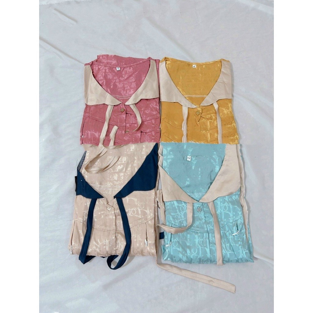 Beautiful Brocade Silk And Postpartum Clothes. The Maternity top