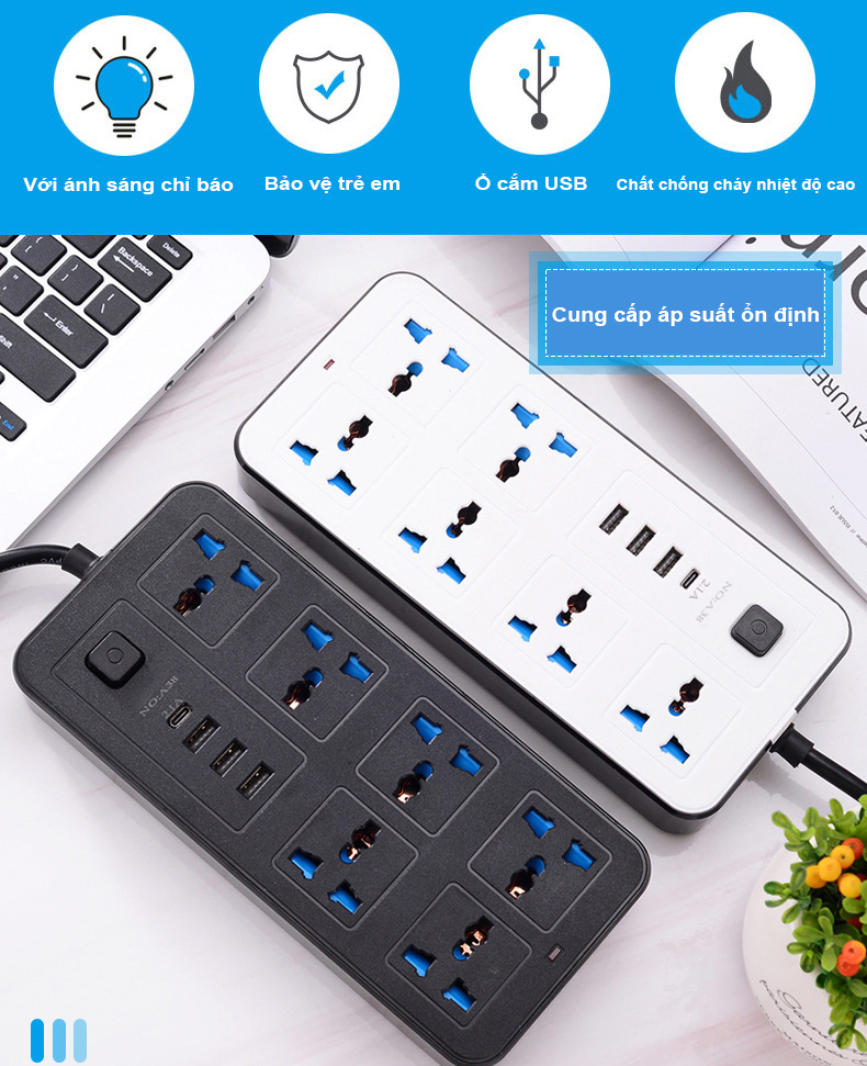Smart Multifunction Power Socket COD - Anti-Shock Power Socket, New ...
