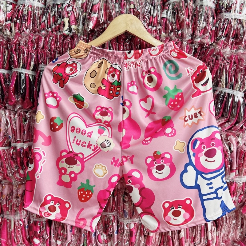 Firstcry Doreme Night Dress New Model] Lotso Strawberry Bear Pants