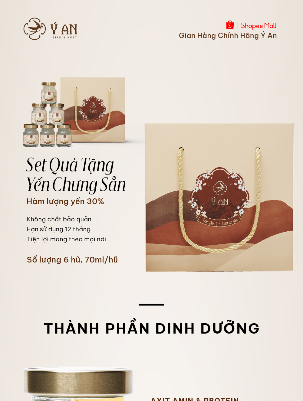 Precooked bird's nest in Y An gold box, delicious and nutritious, set