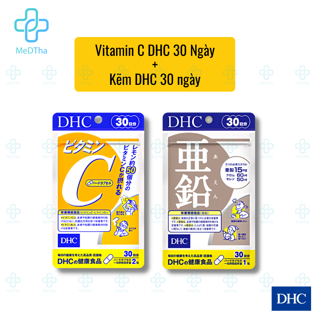 Dhc Vitamin C, DHC ZinC (ZinC) Immunity Booster Duo - Enhance Immunity ...