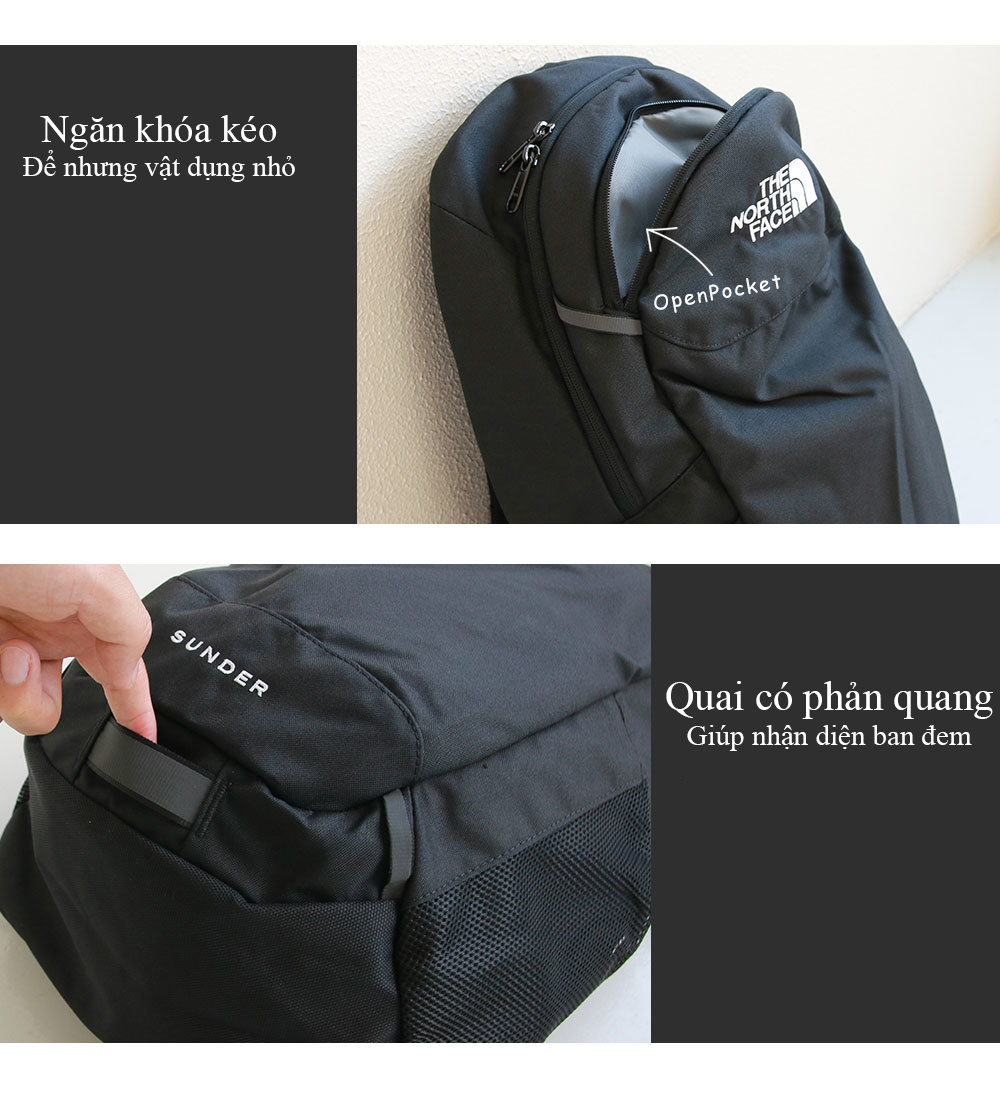Tnf Sunder School Or Office Backpack With laptop Compartment | Shopee ...