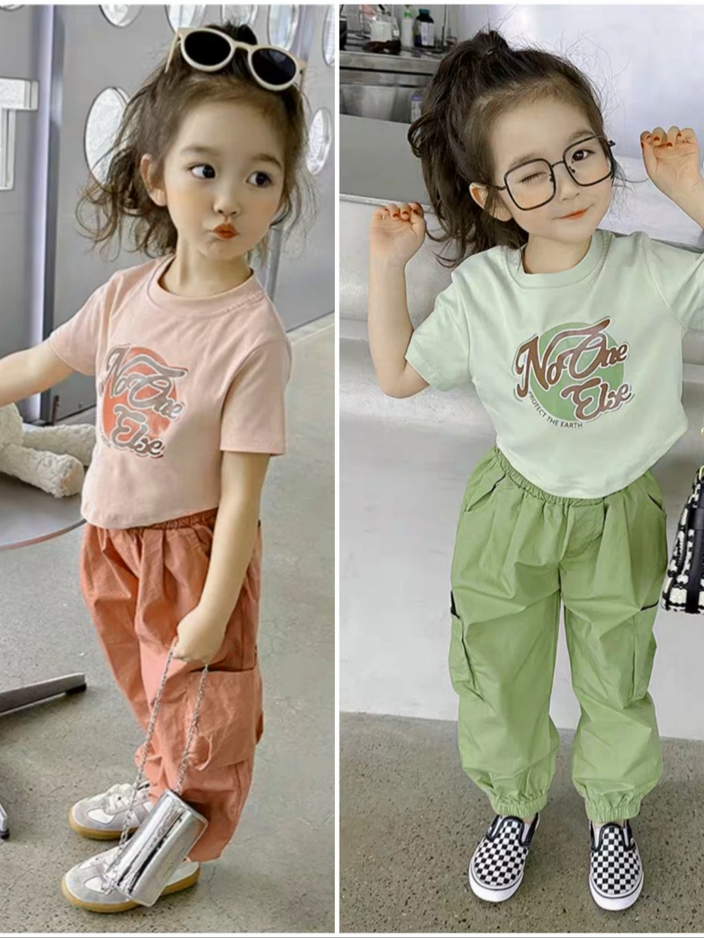 Baby girl clothes set High quality crop top and Jogger pants set with