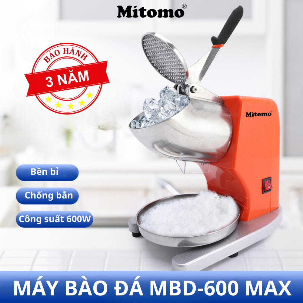 Snow ice shaver, 8-blade ice grinder, 2 premium lids Mitomo MBD-600 MAX ...