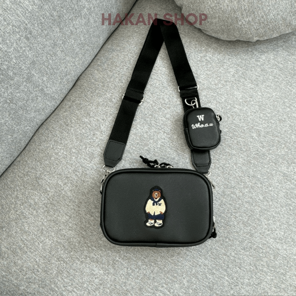 【WHO.A.U】Steve Sling Bag[B] Steve Sling Bag[B] - 후아유닷컴