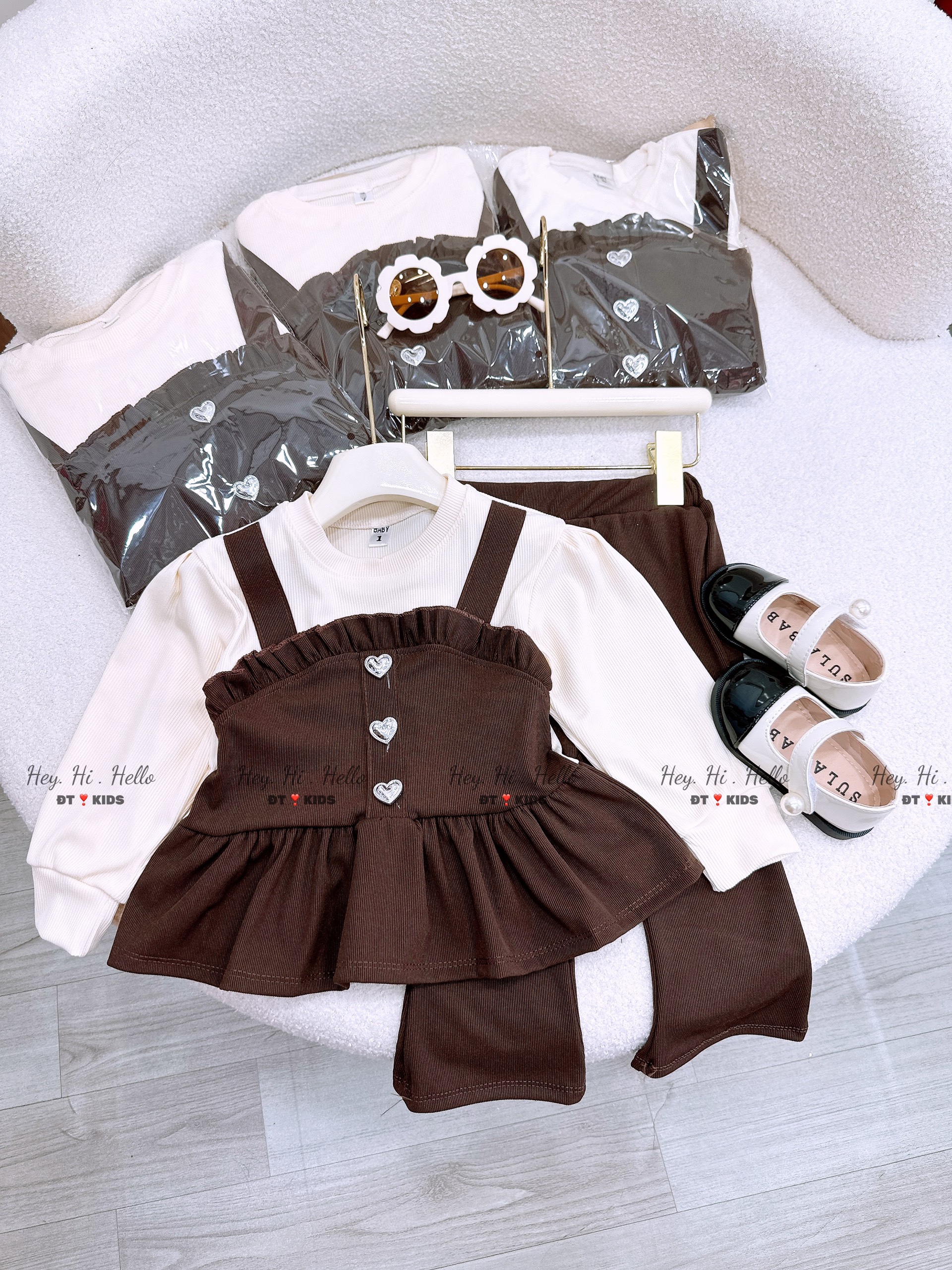 Clothes set for girls Soft wool baby girl outfit for babies from 1