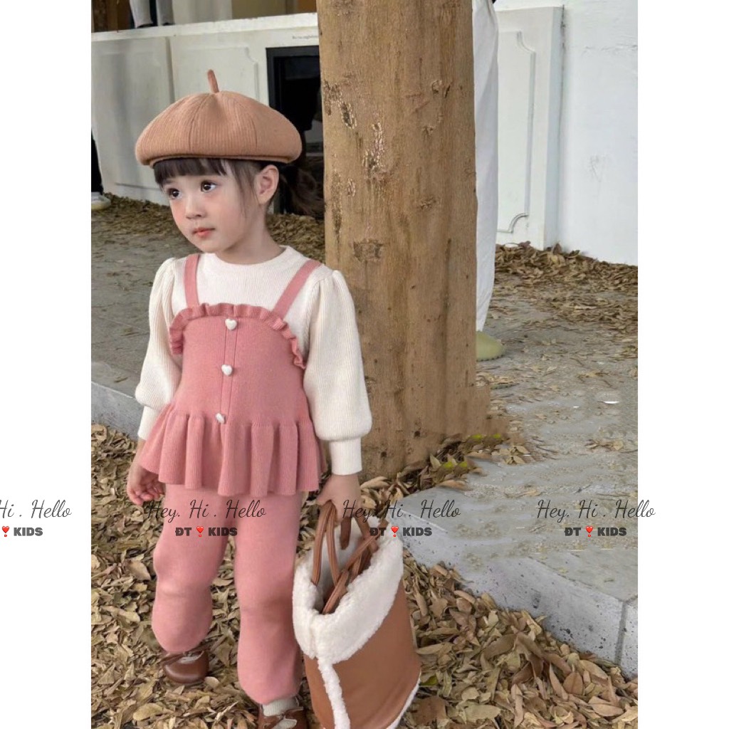 Clothes set for girls Soft wool baby girl outfit for babies from 1