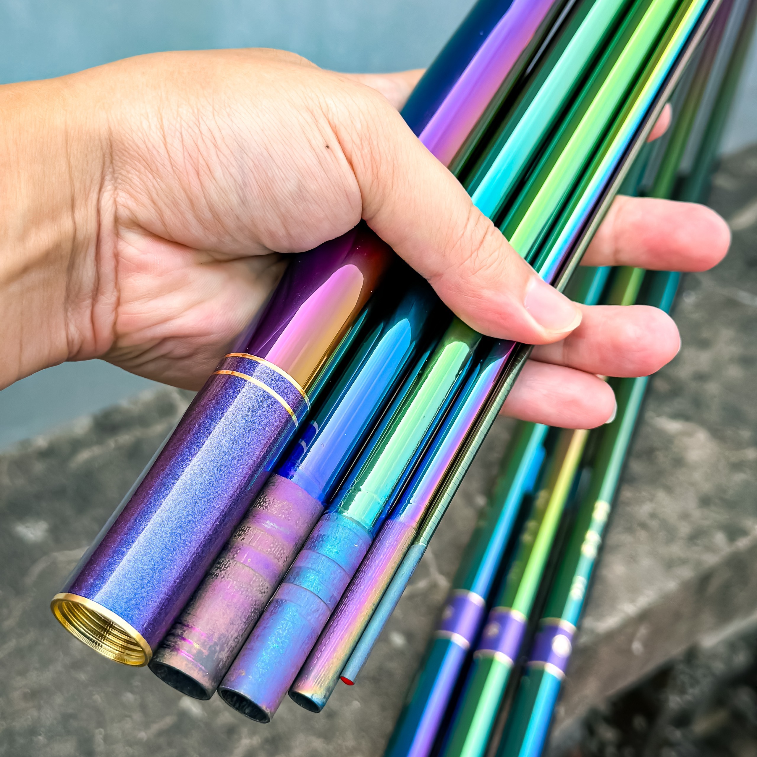 Hoa Vi hand fishing rod, 5H hardness, specializes in single fishing ...