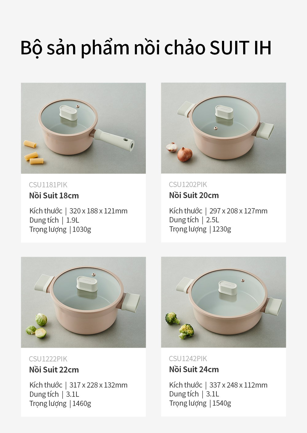 Suit IH LocknLock CSU1181PIK 18cm nonstick bowl, can be used on