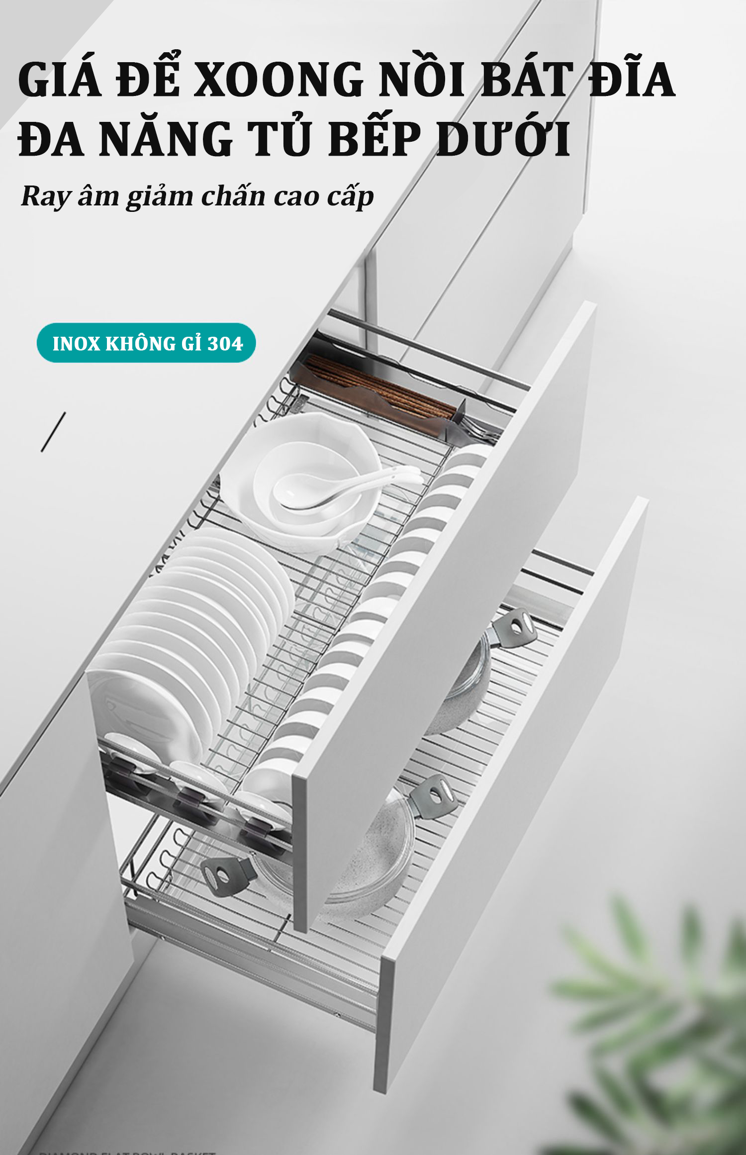 Kitchen Cabinet Bowl Rack Under TAKI, Kitchen Cabinet Cup Rack - 304 ...