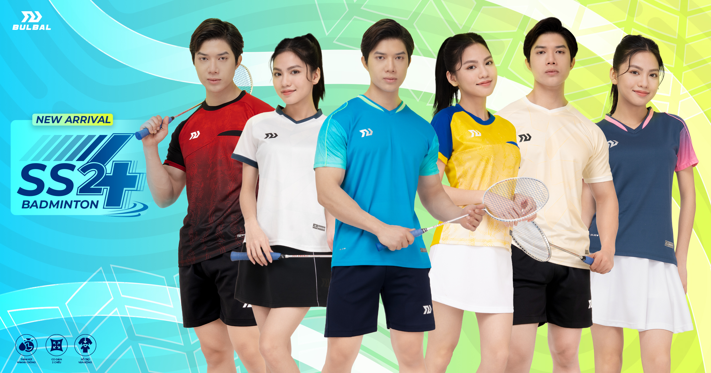 High Quality Bulbal Badminton SS24 BQM2403 Men's Badminton Pants, 2D