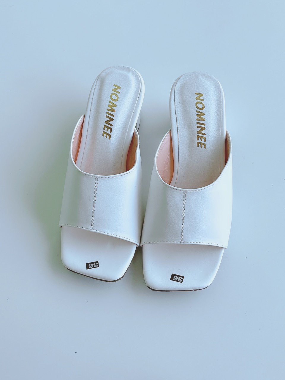 Women's 5-minute high heel clogs with horizontal straps, very pretty ...