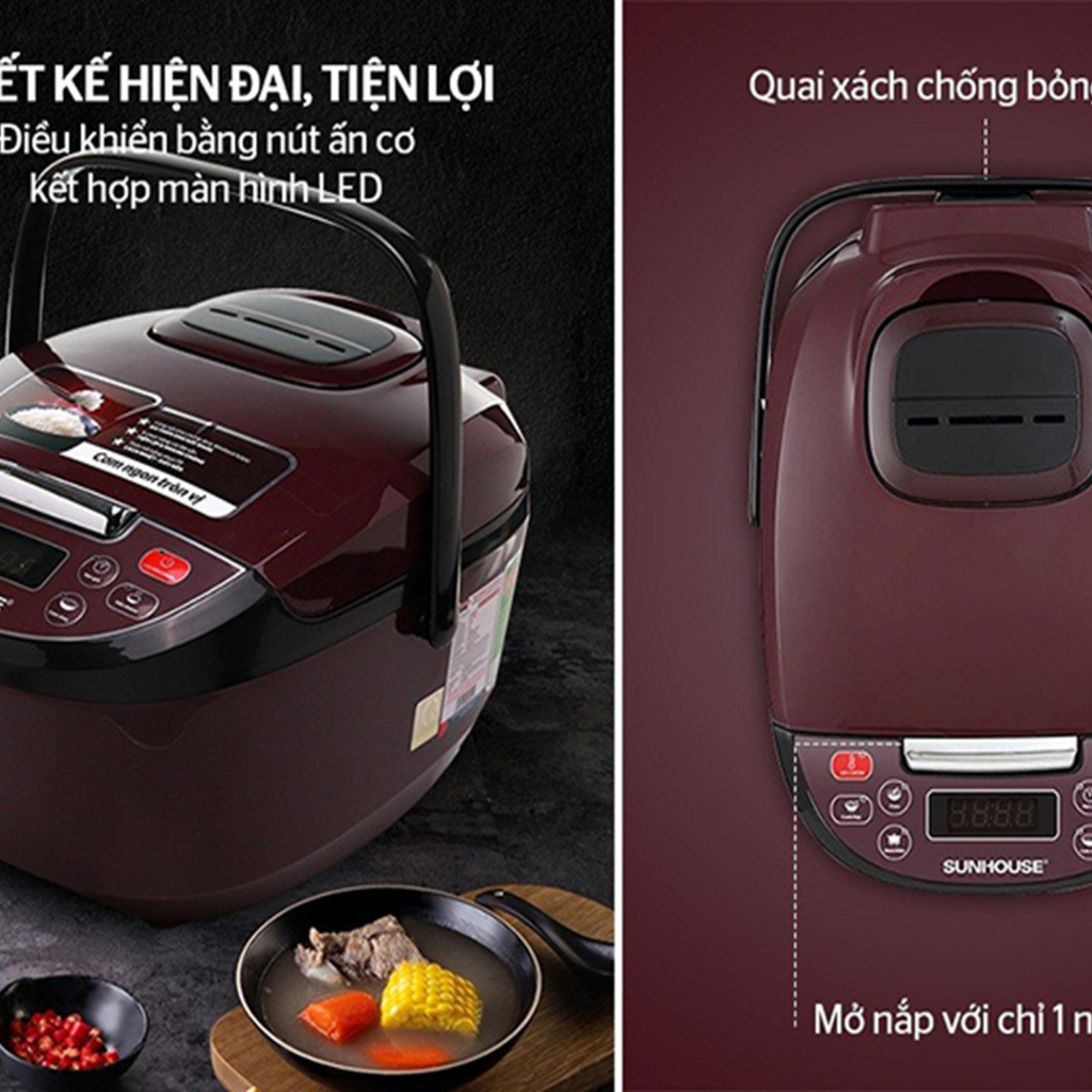 Genuine 1.8l Electronic Rice Cooker SUNHOUSE SHD8909 | Shopee Malaysia
