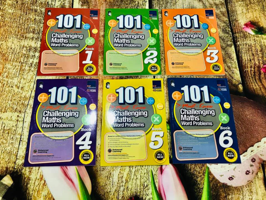 Book - 101 must know challenge maths word problem imported color 6 ...