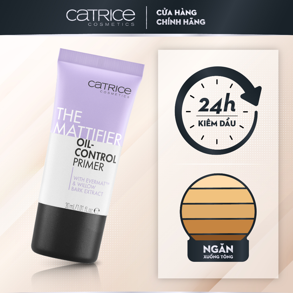 Catrice Primer 4 oil alkaline lining 4 types for oily skin dry skin and shrink hairline 30ml