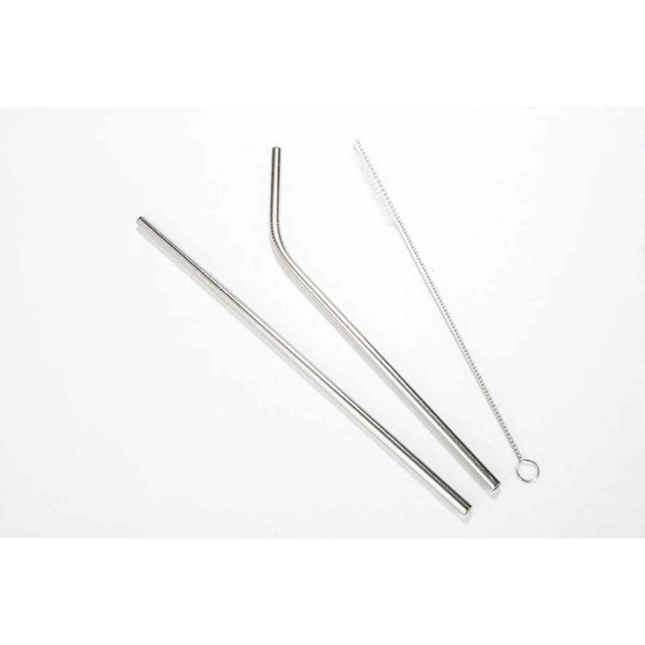 Set of 3 304 Stainless Steel Long Straws (Silver) | Shopee Malaysia