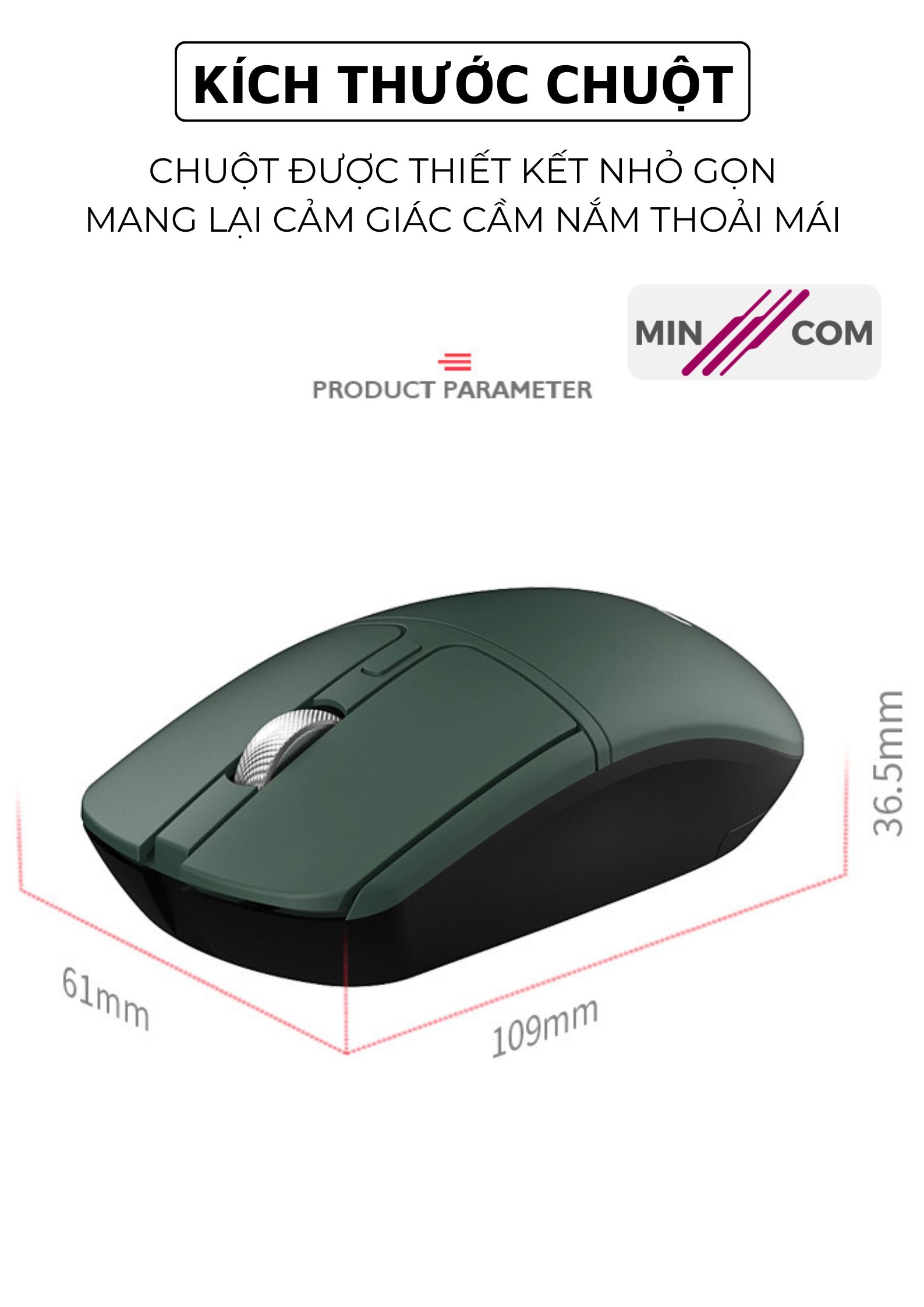 MinCom FV-386 Wireless Bluetooth Computer Mouse Click Silent ZiyouLang ...