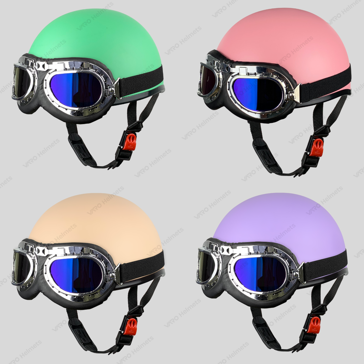 [Free Baseball Cap] VARO heat-pressed half-head helmet with mesh border ...