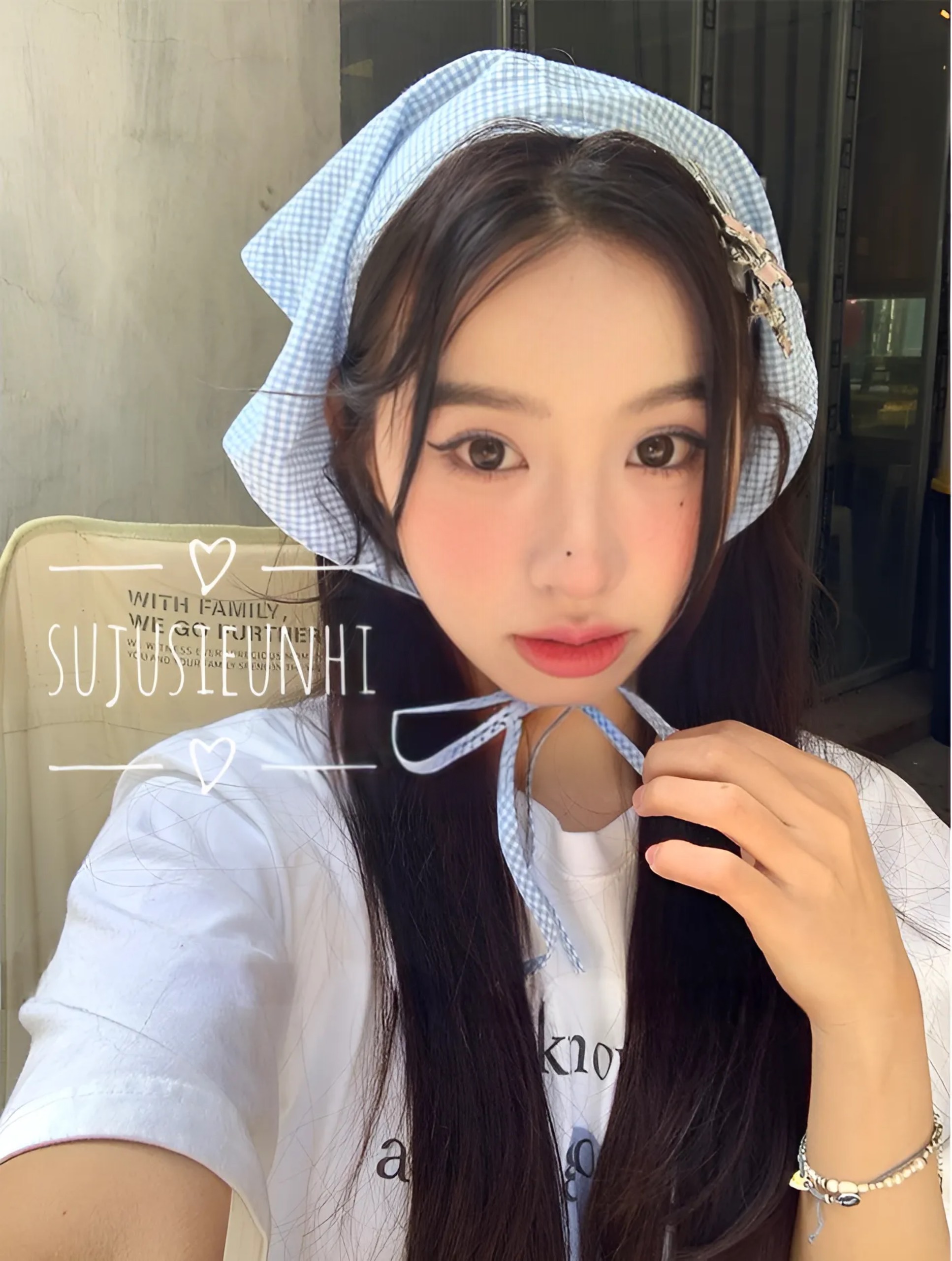 (Wholesale) Cute classic small square striped triangle head scarf for ...