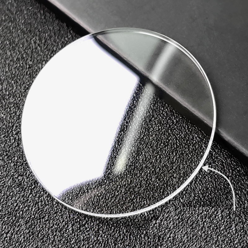 Domed mirrored mineral glass watch glasses, 1.2mm thick, sizes from 18 ...