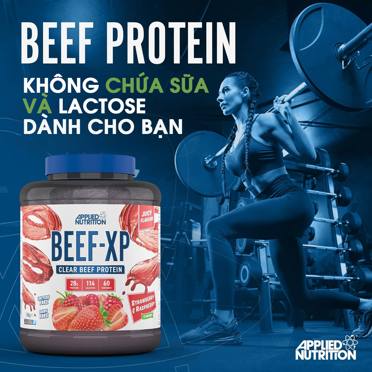 Applied Nutrition BEEF-XP Whey Protein Hydrolyzed From BEEF 1.8kg (60 ...