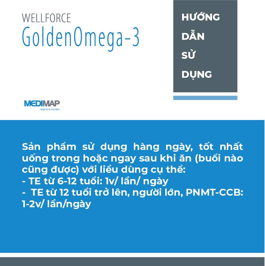 Wellforce Golden Omega 3 Medimap protects health for eyes, brain