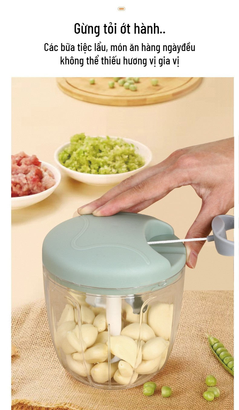 Ikea Mama mini handheld garlic and chili spice grinder with sharp