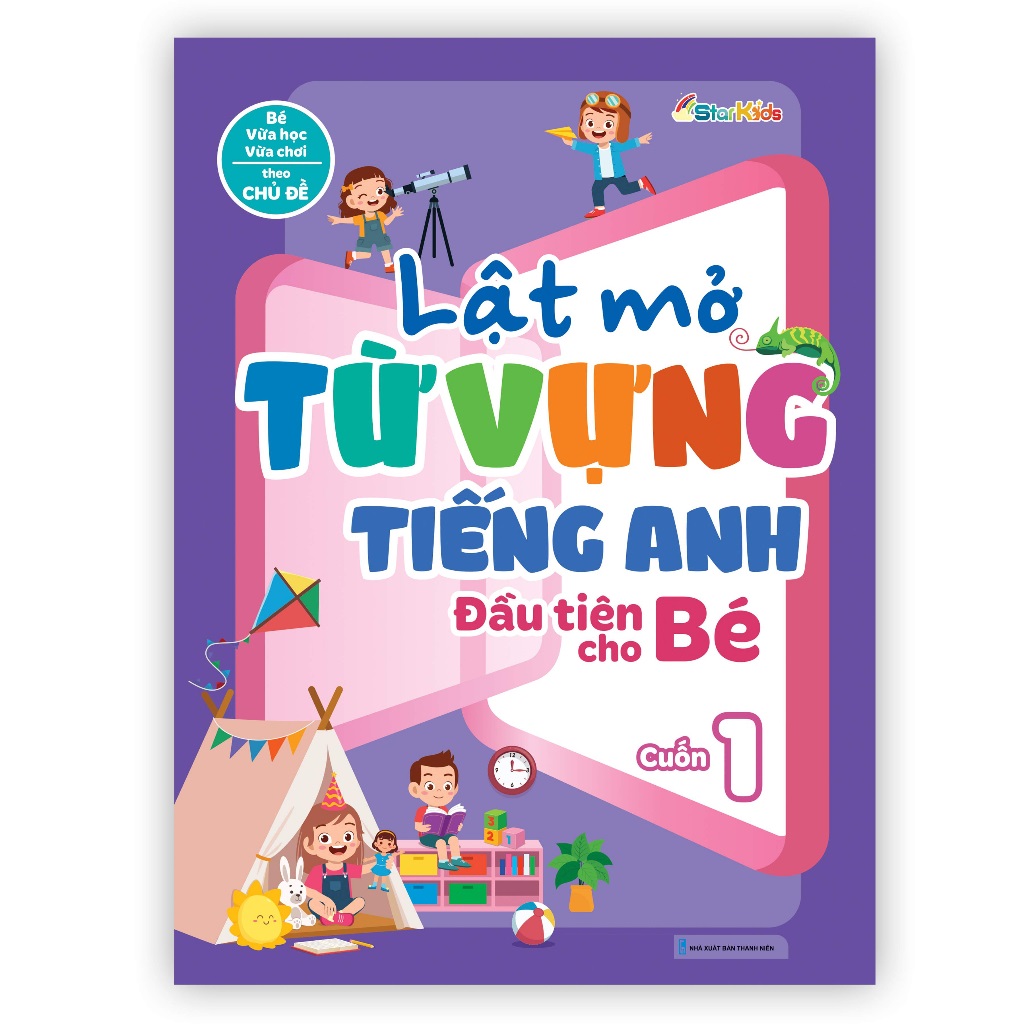 Flip Book to Open First English Vocabulary for Babies - Book 1 - Minh ...