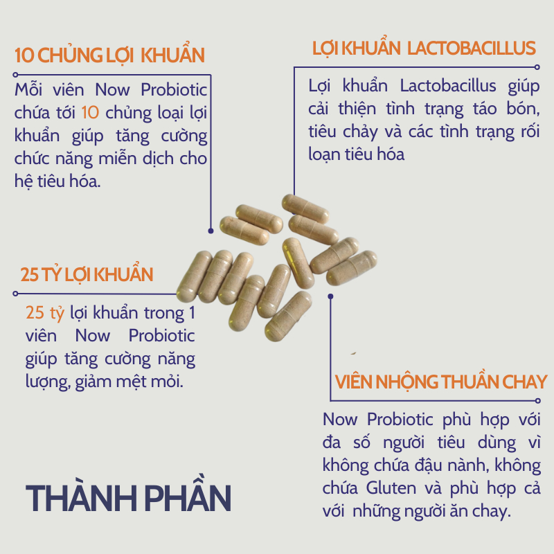 Now Food Probiotic-10 Probiotic-10 Probiotic Probiotic With 25 Billion ...