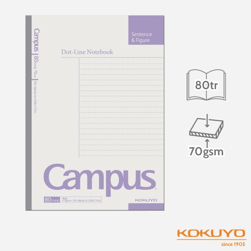 Basic Notebook Campus horizontal Notebook with dotted spine / Campus B5 ...