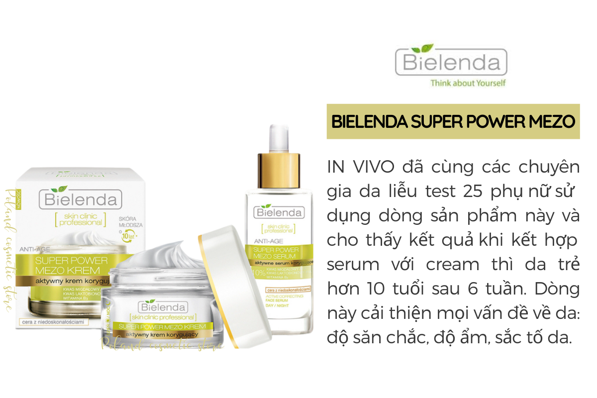 Serum & Bielenda Super Power Mezo cream for oily, acne-prone skin ...