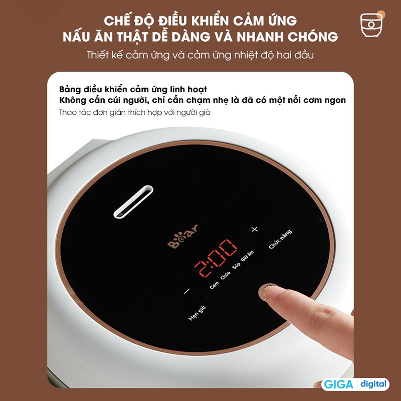 Bear rice cooker 1.6L SB-NC16L – Vietnamese version - 4 diverse cooking ...