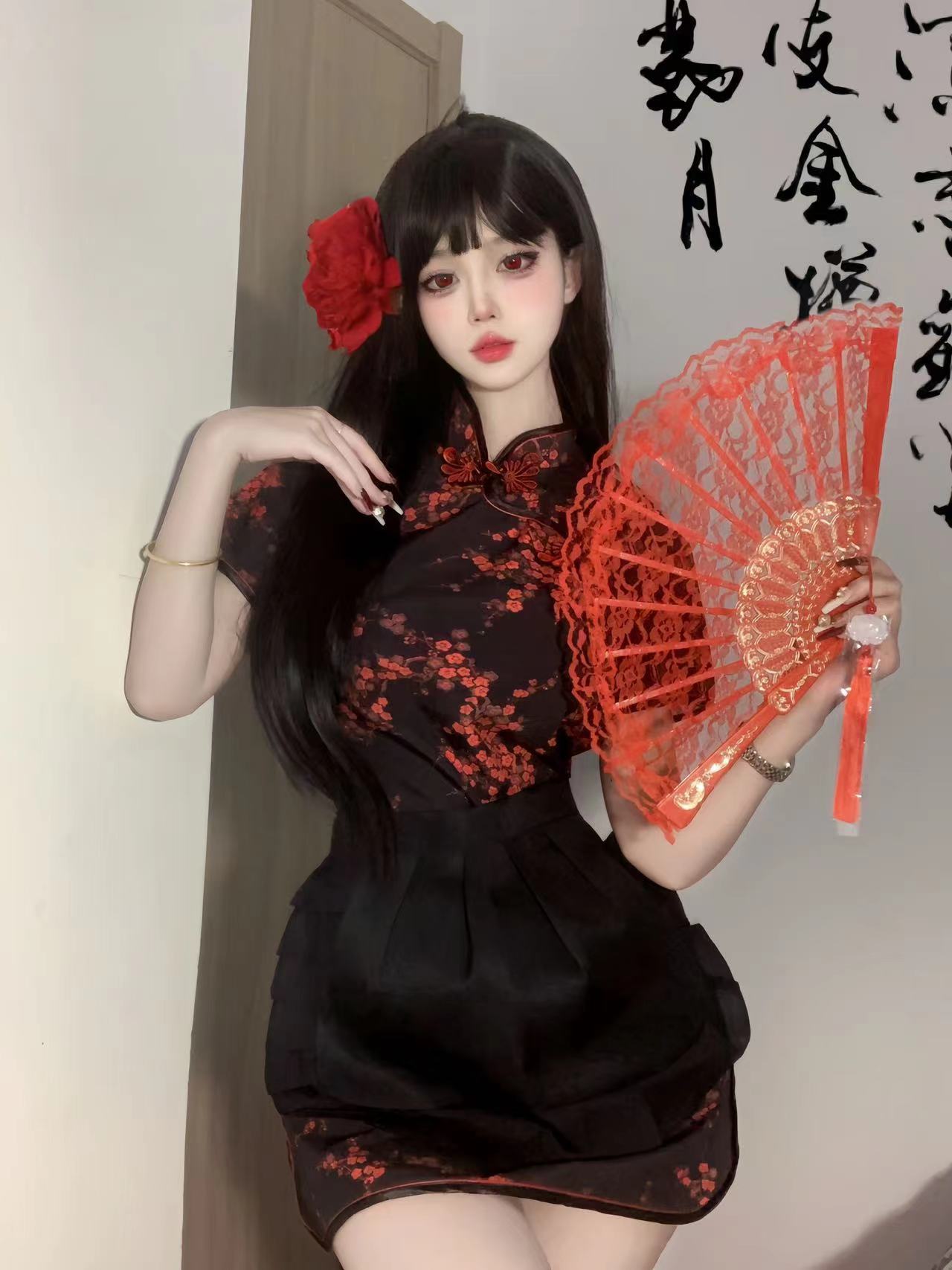 Innovative Cheongsam Cosplay With Super Cute Apron set Of Sexy Chinese ...