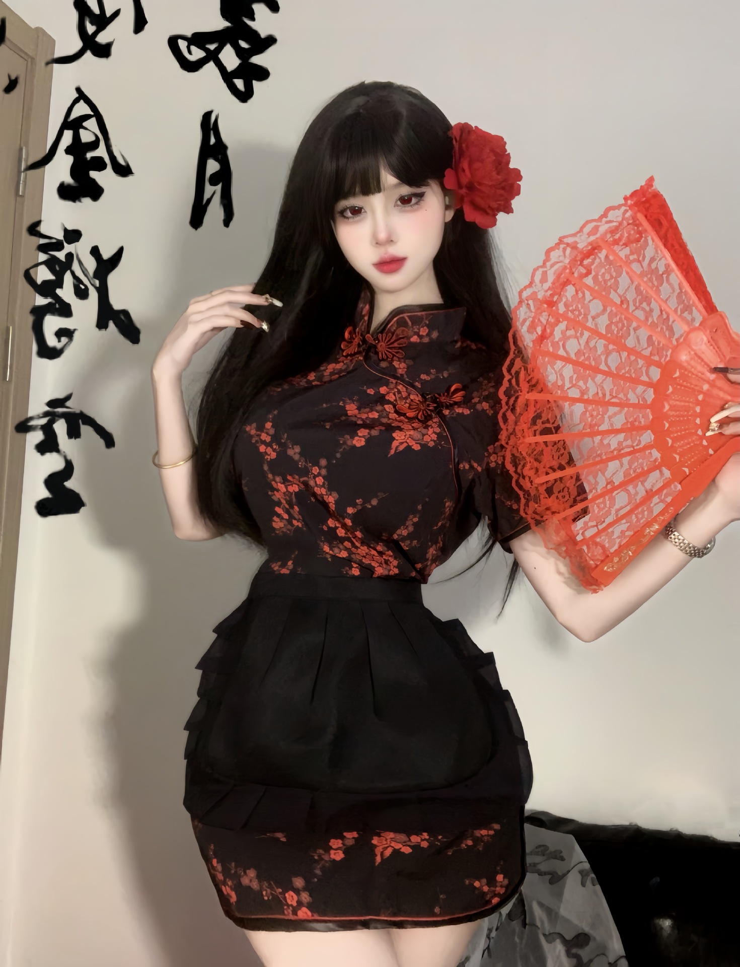 Innovative Cheongsam Cosplay With Super Cute Apron set Of Sexy Chinese ...