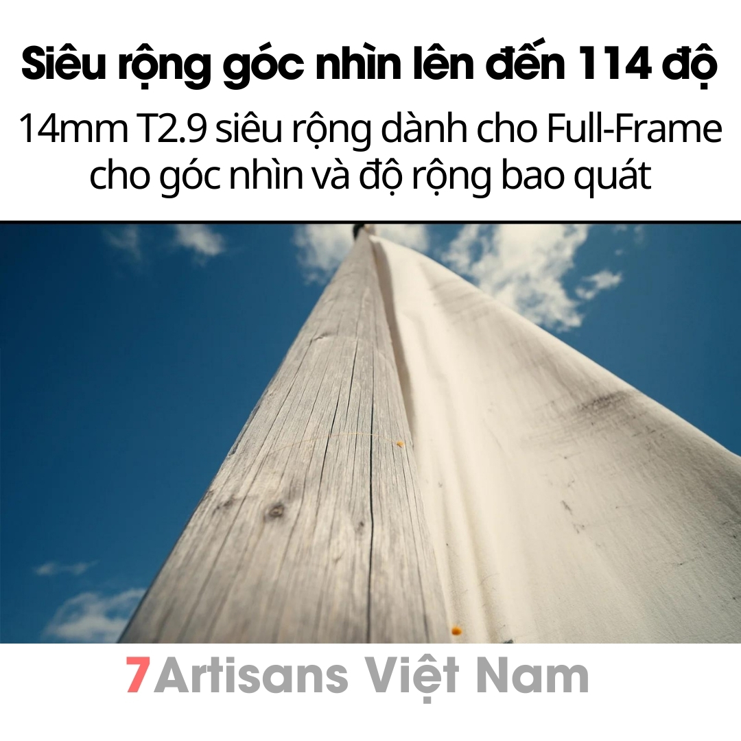 7artisans Spectrum Cinema Lenses for FullFrame 14mm T2.9 for Sony E