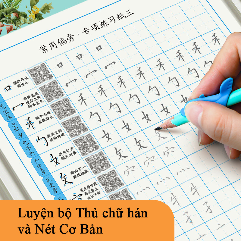 Combo of 6 Notebooks to Practice Writing Chinese Characters, Basic ...
