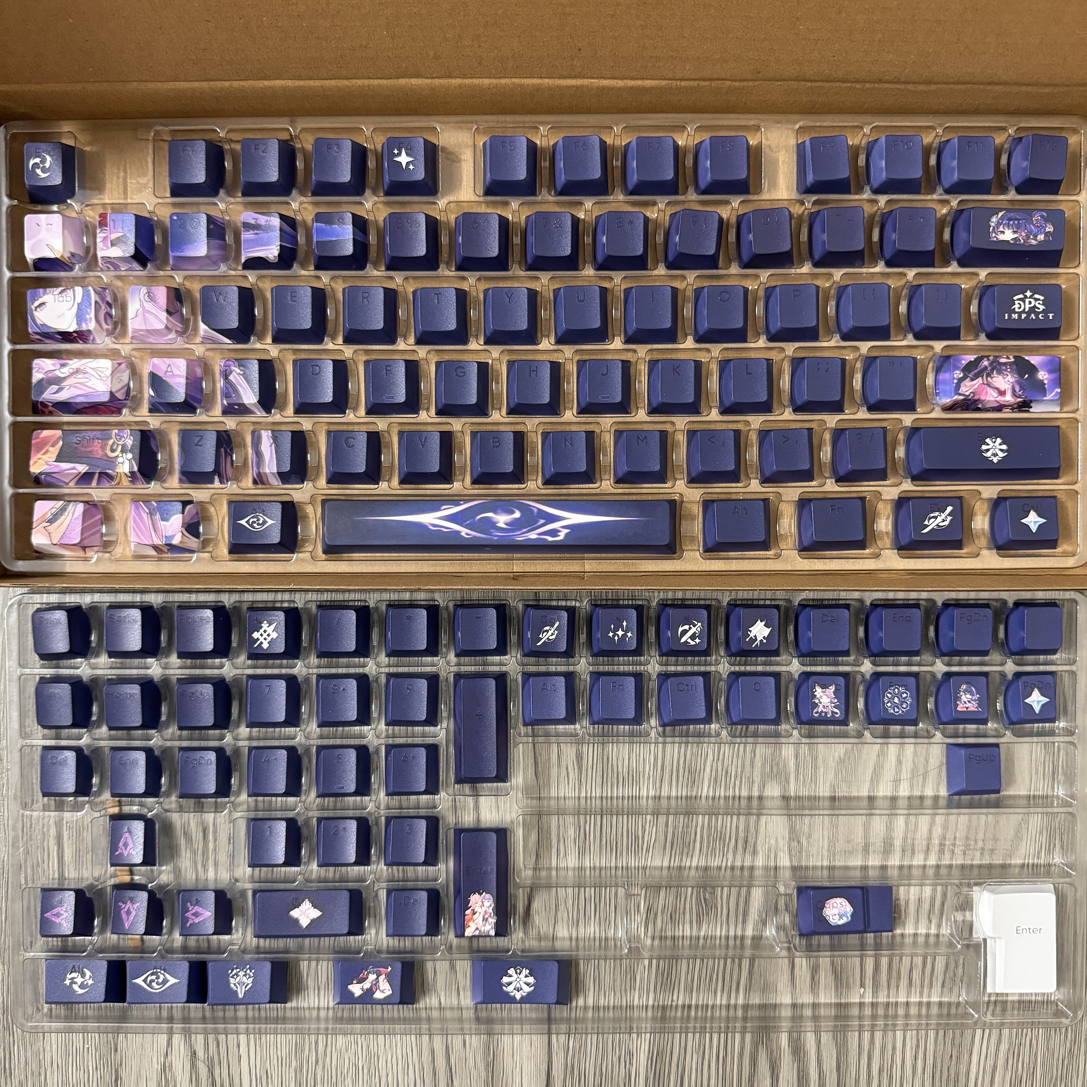 Raiden Shogun PBT key button set, 136 thick mechanical keys genshin ...