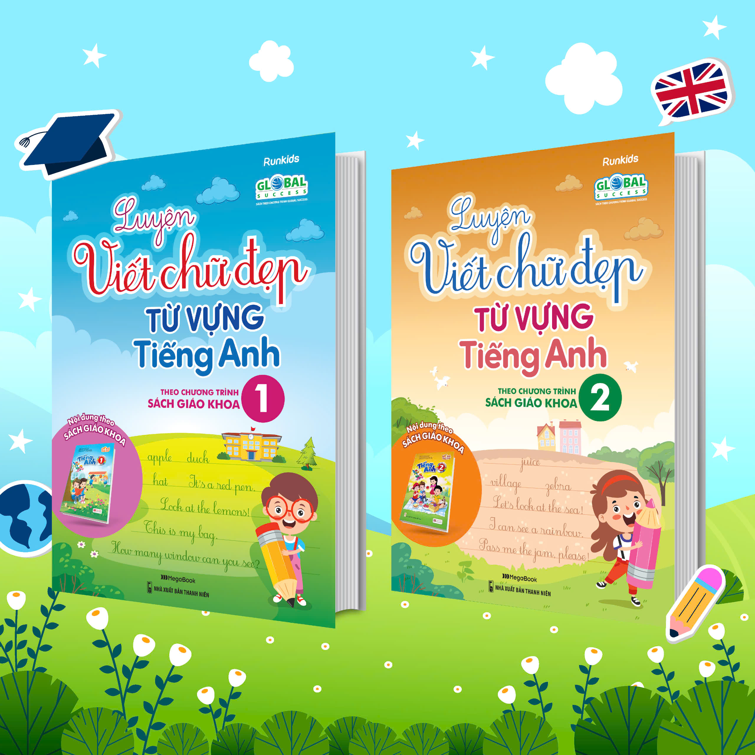 Combo book to practice writing beautiful handwriting and English ...