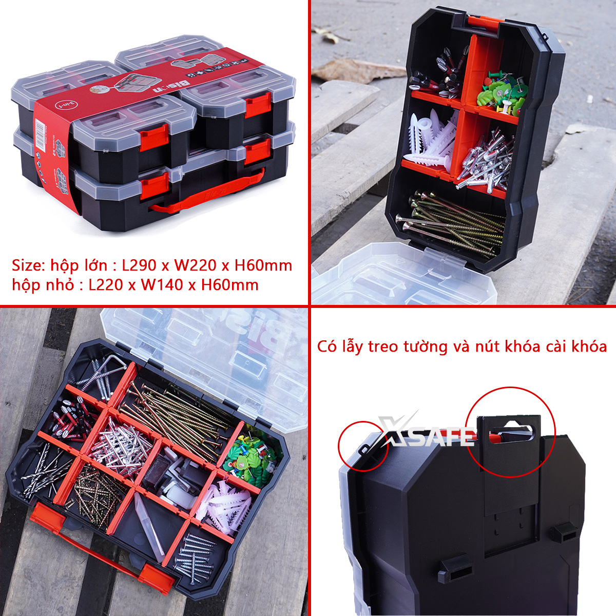 Bison 3-in-1 components box, IP54 waterproof, high-quality plastic ...