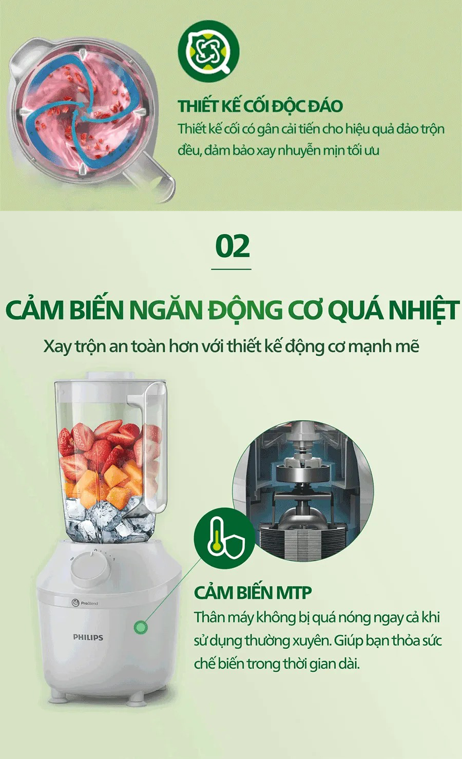 Philips HR2041/30 450W blender - 3 multi-function blenders - ProBlend ...