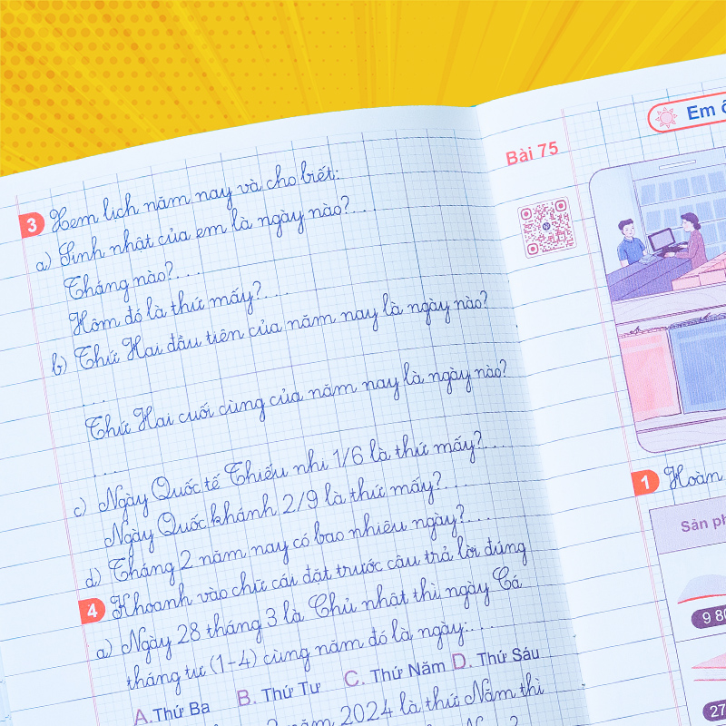 Grade 3 Math Workbook - Kite (with QR instructions and answers) - GD123 ...