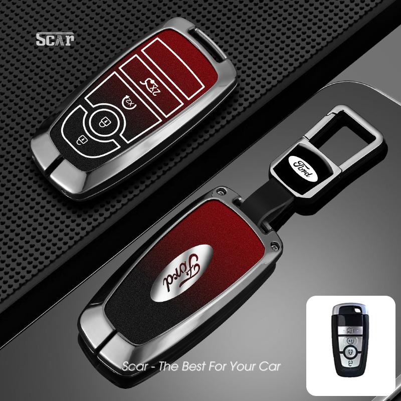 Key covers for Ford car models in Omber Red Gray color for Ford Ranger ...