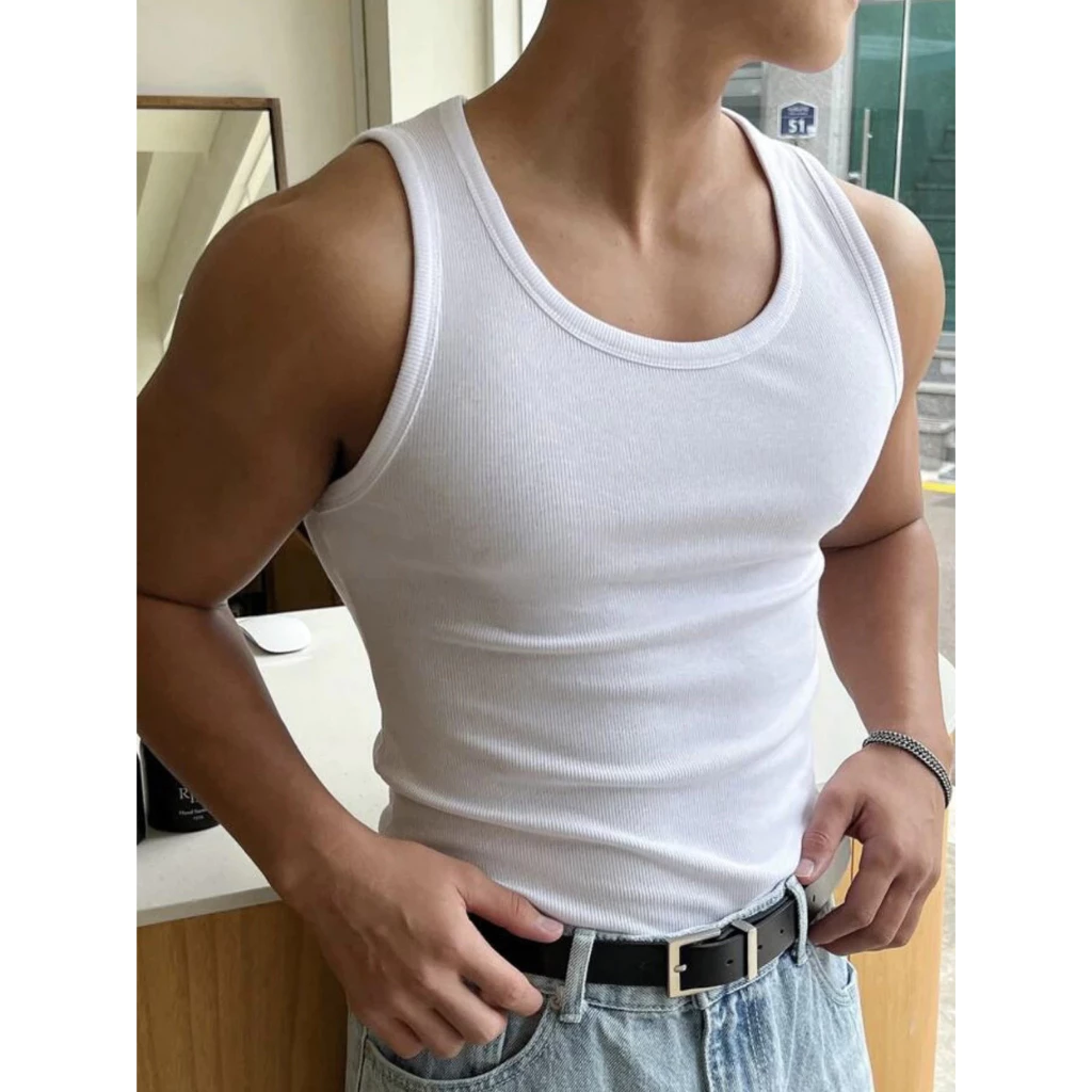 HALLEY Men's High Quality Breathable Tanktop, Body-hugging, Easy To ...