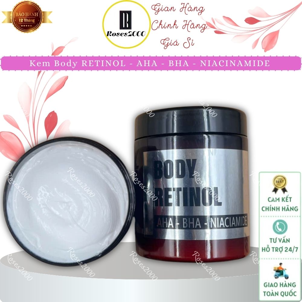 RETINOL Body Cream - AHA - BHA - NIACINAMIDE - Whitening & Skin ...