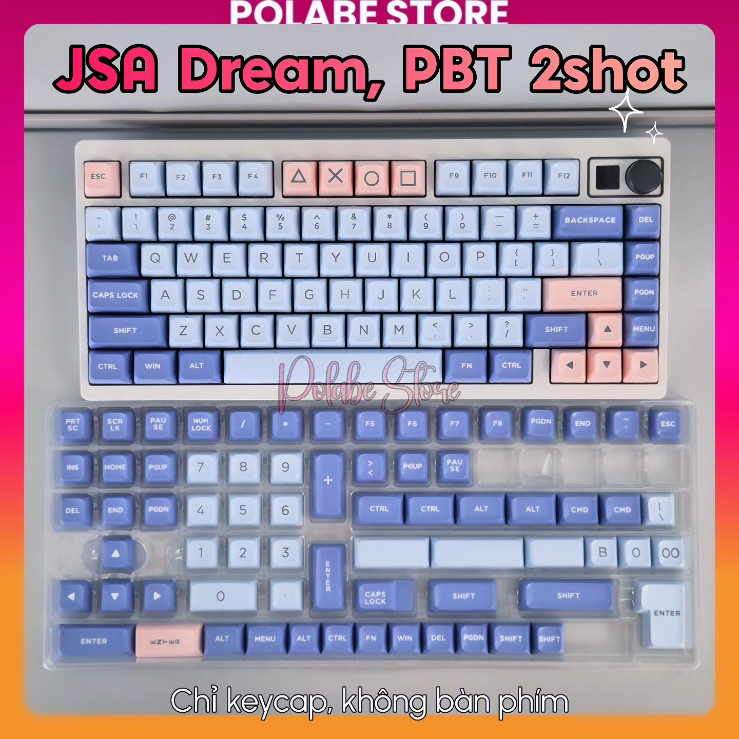 Keycap JSA Dream ASA Profile PBT material Polabe Store mechanical ...