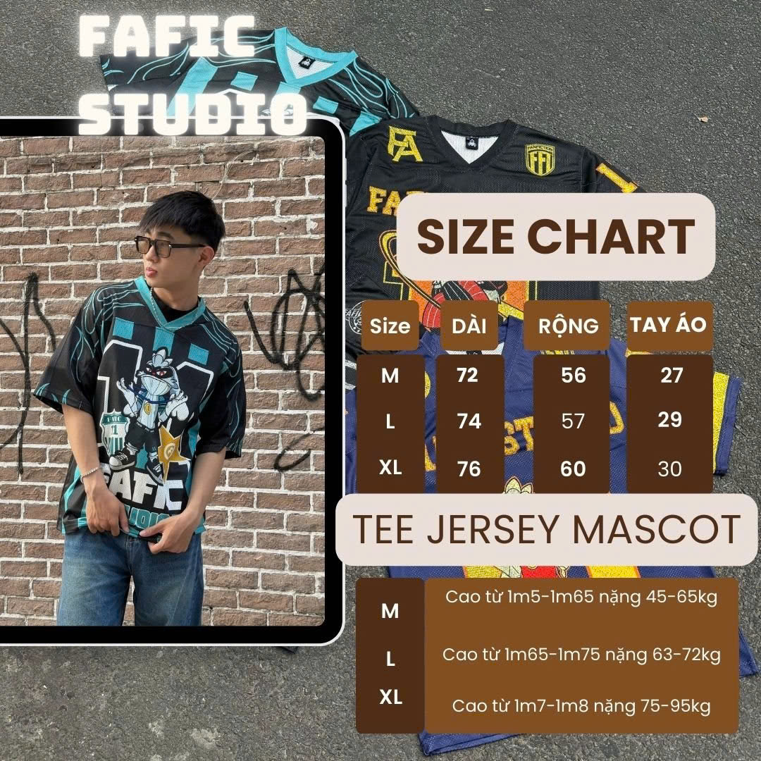 FAFIC mascot Jersey T-shirt Short Sleeve 11 Genuine sesame mesh fabric ...